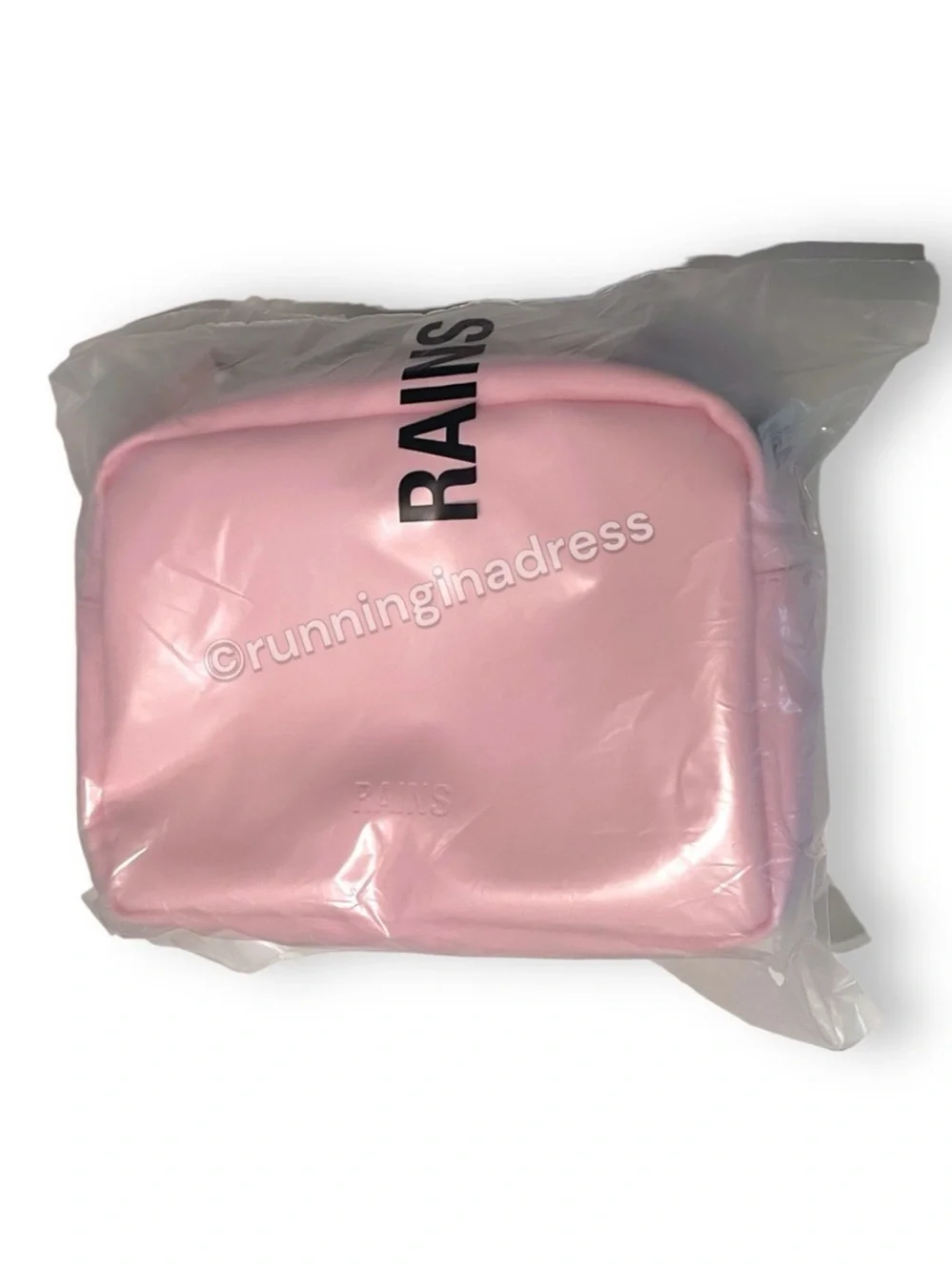 NWT Rains Box Bag W3 Candy Pink Waterproof Crossbody Shoulder Handbag